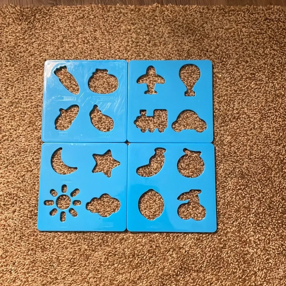 12 Reusable Plastic Stencils